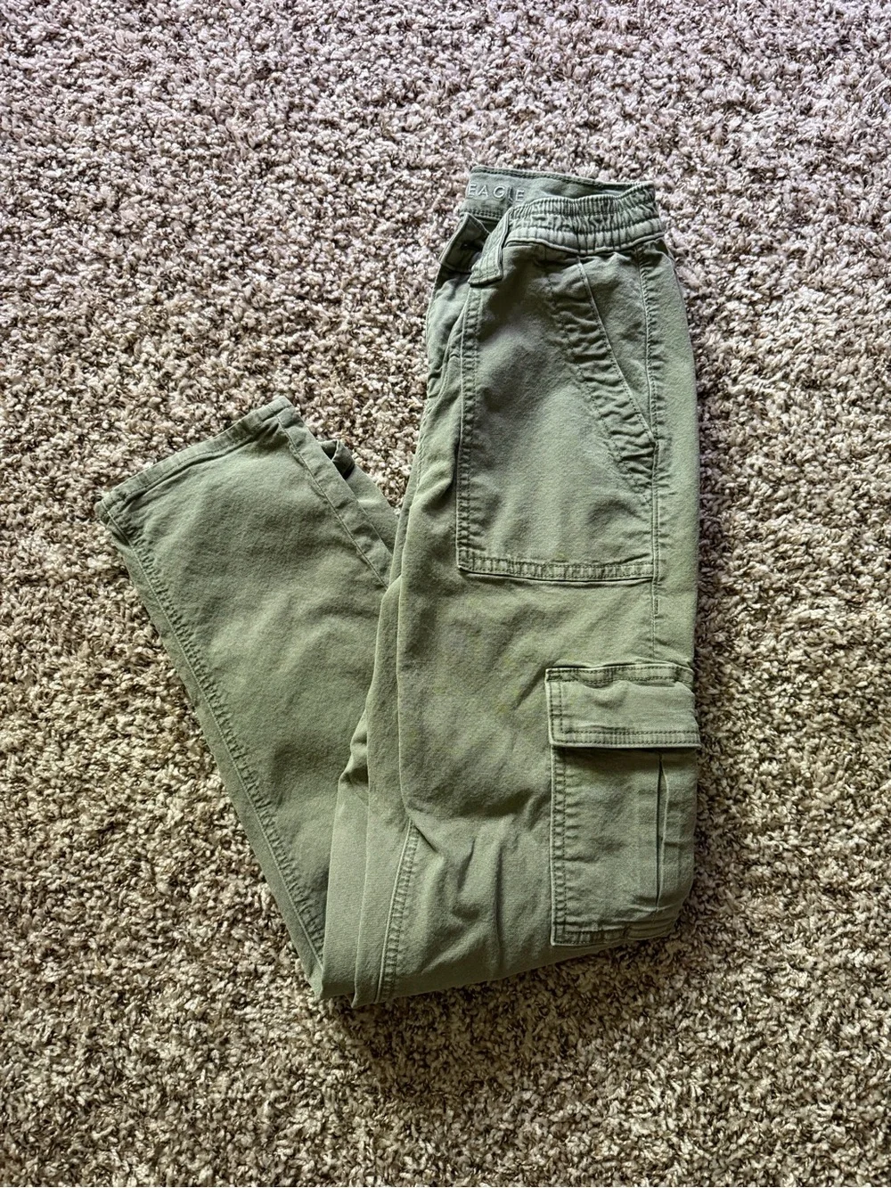 american eagle green mens stretch cargo pants